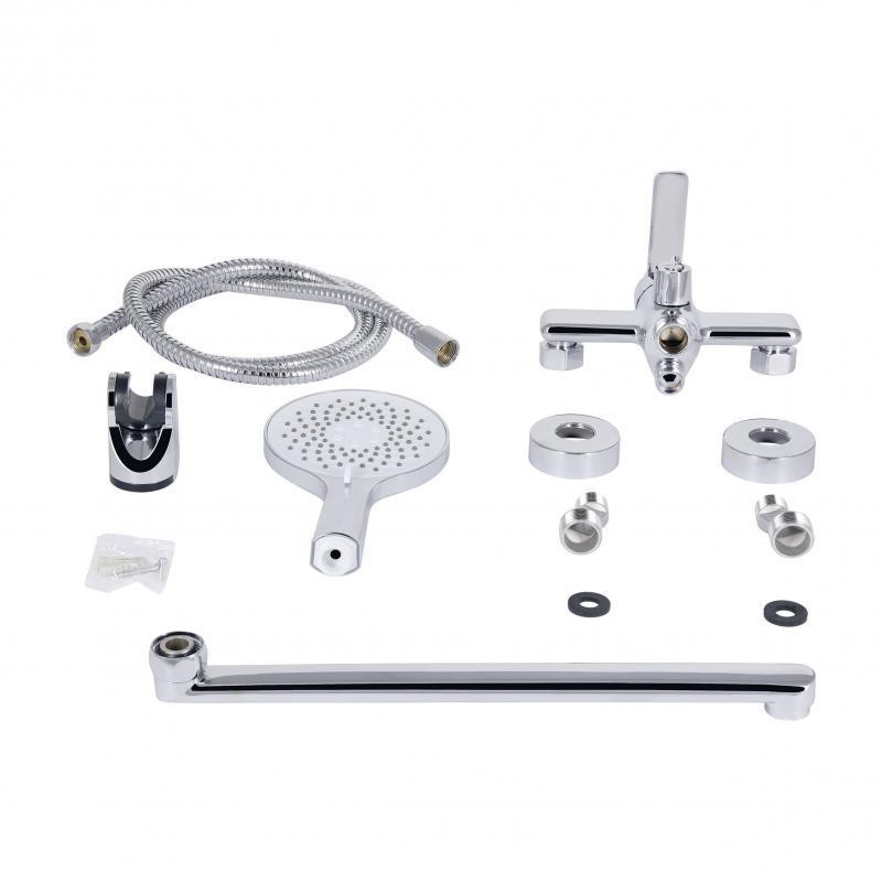 Смеситель для ванны с длинным поворотным изливом, c душевым гарнитуром Qtap Taurus QTTAU260CRM45663 Chrome Харьков - изображение 9