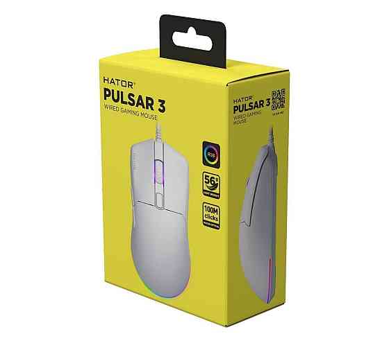 Миша Hator Pulsar 3 White (HTM611) ( Білий ) Харків