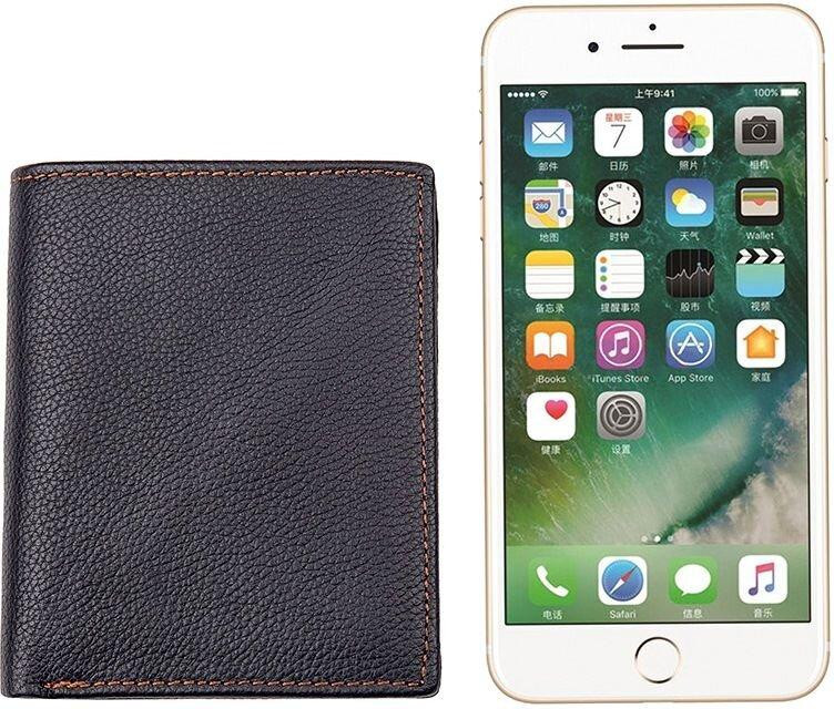 Гаманець шкіряний Чорний (Vintage) Київ - фото 7