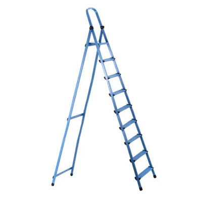 Лестница Work's стремянка металлическая - 409 (9 ст., синяя) (63276) Винница - изображение 1