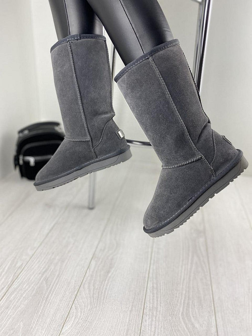 ITTS Угги женские ITTS серые натуральная замша высота 25 см (1764) Коломыя - изображение 6