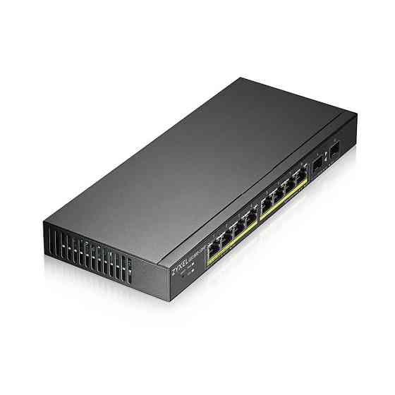 Комутатор ZYXEL GS1900-10HP (GS1900-10HP-EU0102F) (8xGE PoE, 2хSFP, POE 77W, WebSmart) Харків