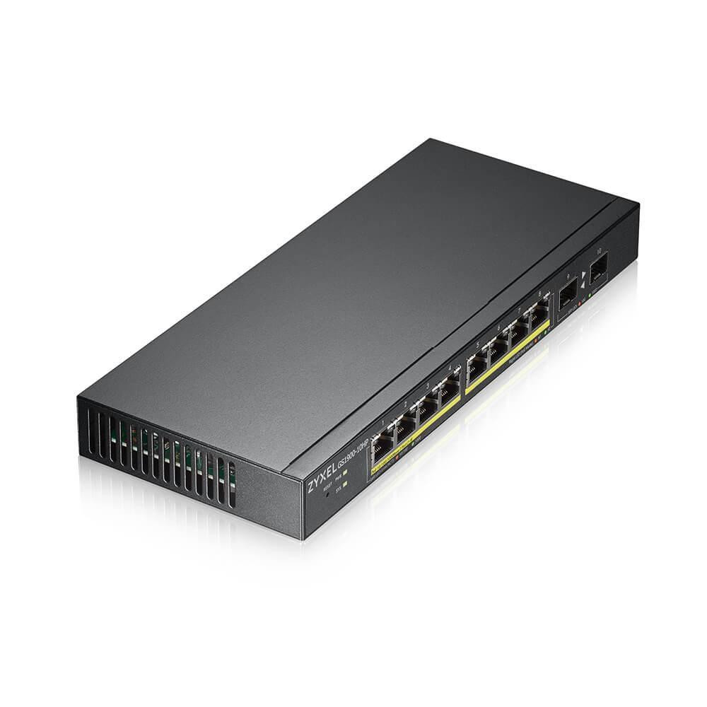 Комутатор ZYXEL GS1900-10HP (GS1900-10HP-EU0102F) (8xGE PoE, 2хSFP, POE 77W, WebSmart) Харків - фото 2