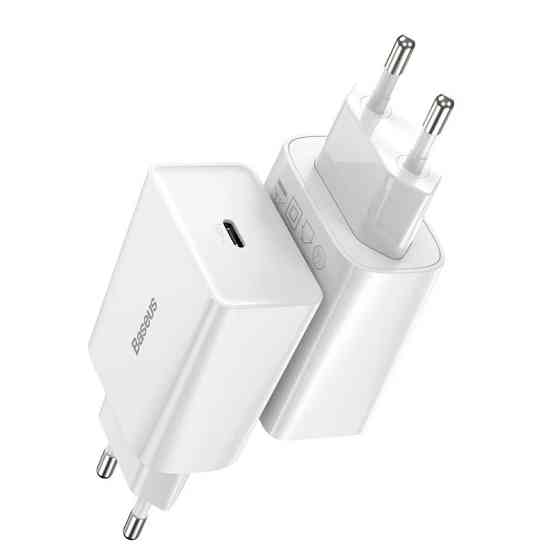 Мережевий зарядний пристрій Baseus Speed Mini PD Charger 20W 1 Type-C білий Львів