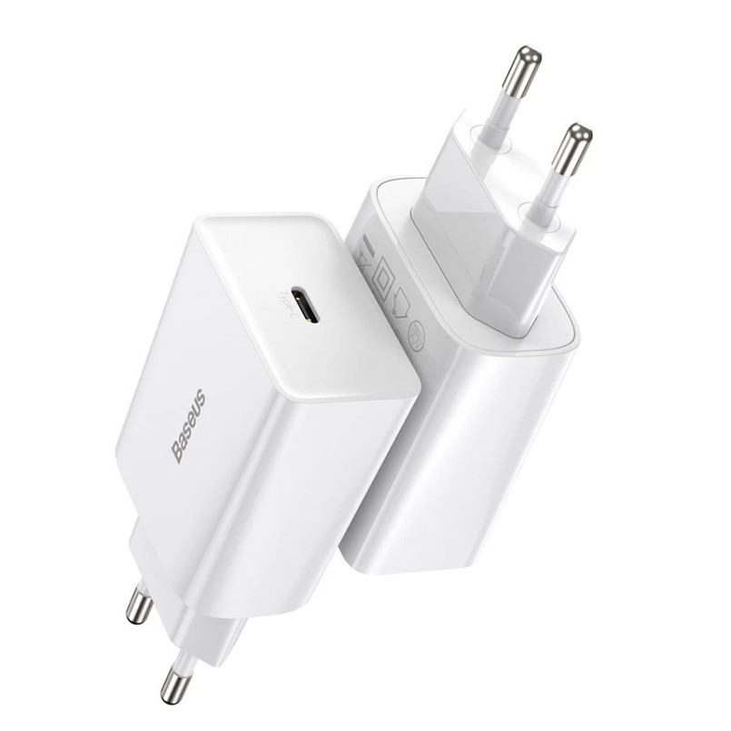 Мережевий зарядний пристрій Baseus Speed Mini PD Charger 20W 1 Type-C білий Львів - фото 5