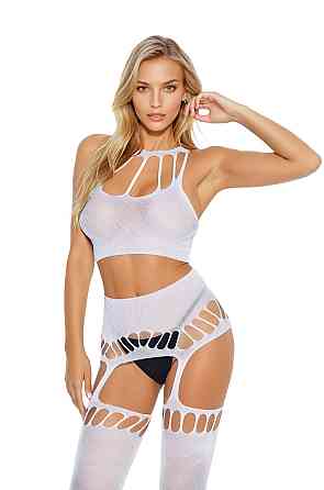 Бодистокинг - Bodystocking 2074, white - One Size Sex Aura Киев