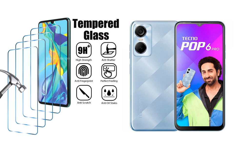 Захисне скло ArmorGlass для Tecno POP 6 Pro (BE8) – стійке до подряпин та ударів Київ - фото 1