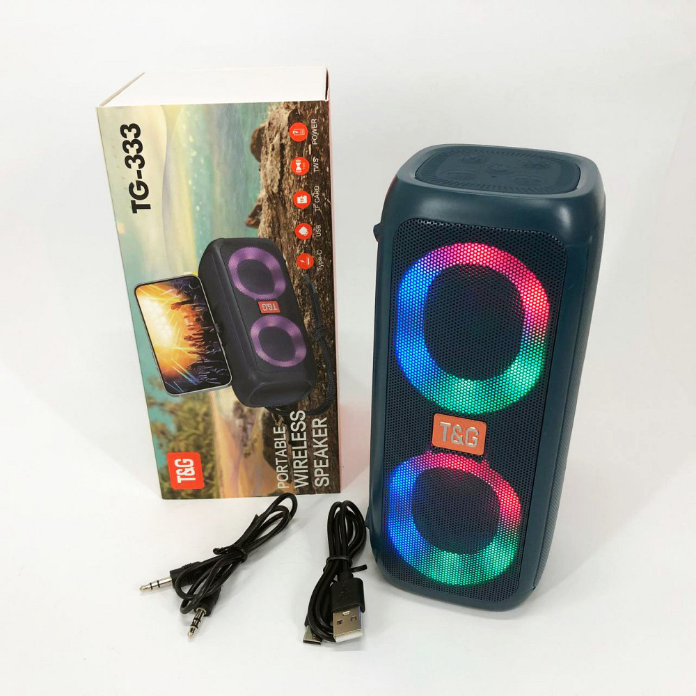 Колонка для вечірок з ду TG333, Bluetooth колонка з динамічним підсвічуванням usb s Bluetooth UW-38 Львів - фото 3