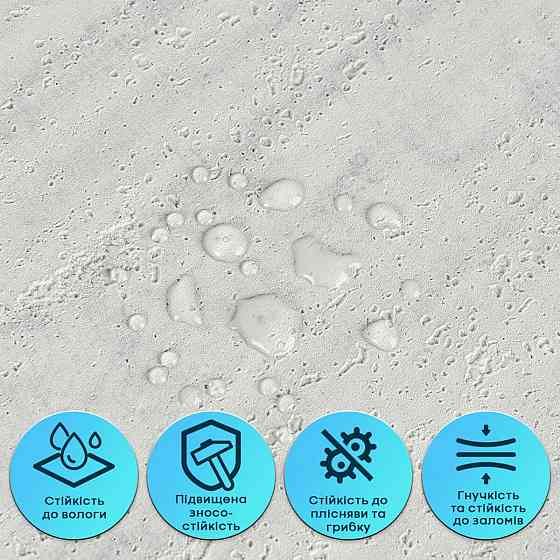 Самоклеящаяся гибкая штукатурка в рулоне 600х3000х2,5мм Светлый гранит SW-00002991 Киев