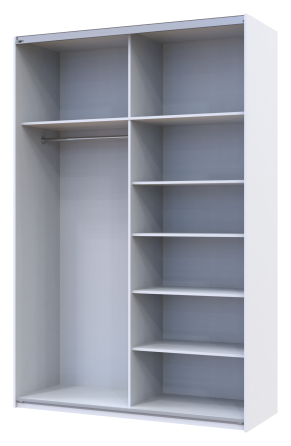 Шафа-купе двохдверна Doros G-Caiser 160х60х240 см Білий/Дуб евок (DRS-011022) Дніпро