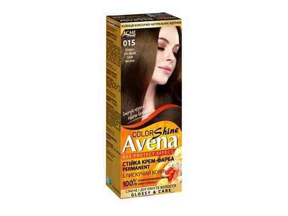 Крем-краска Shine Color 015 Темно-русый ТМ AVENA Solmir Киев