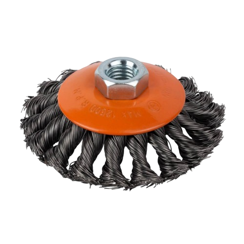 Щітка конус d100мм M14*2мм плетена сталь Grad SIGMA Житомир - изображение 1