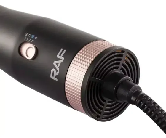 Фен-щітка RAF R421 1000Вт з 2 насадками, для укладки та сушіння волосся, потужний та компактний Одеса