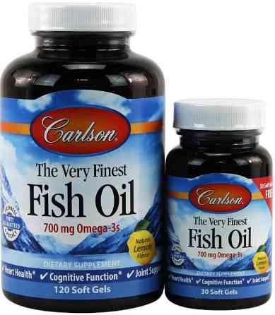 Рыбий жир Carlson Fish Oil 700 мг 120 + 30 капс лимон Киев