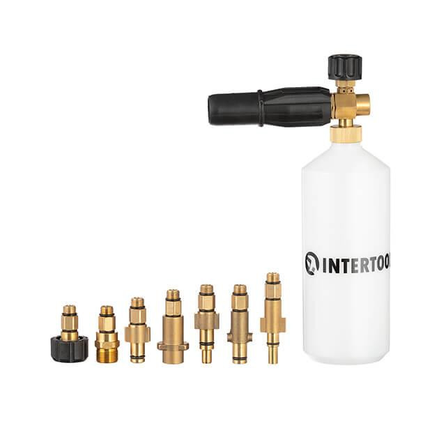 Насадка-піногенератор універсальна для мийок високого тиску, 1000 мл INTERTOOL DT-1536 Київ - фото 1