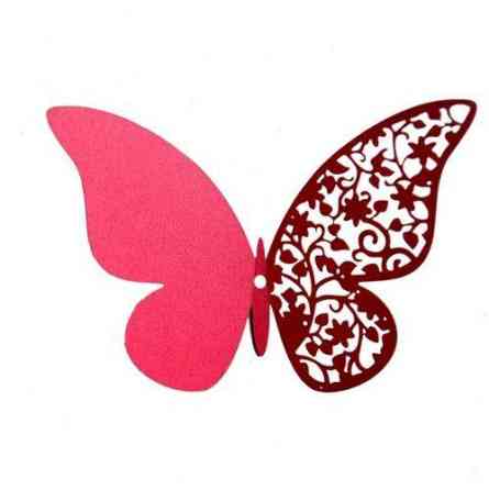 Набір рожевих метеликів - 12шт. Київ
