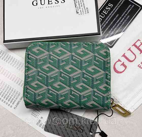 Жіночий маленький гаманець Guess (7594-1) green Київ