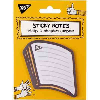 Папір для нотаток Yes з липким шаром фігурний Не ускладнюй! 40 аркушів (170359) Вінниця