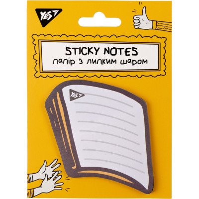 Бумага для заметок Yes с липким слоем фигурный Не усложняй! 40 листов (170359) Винница - изображение 1