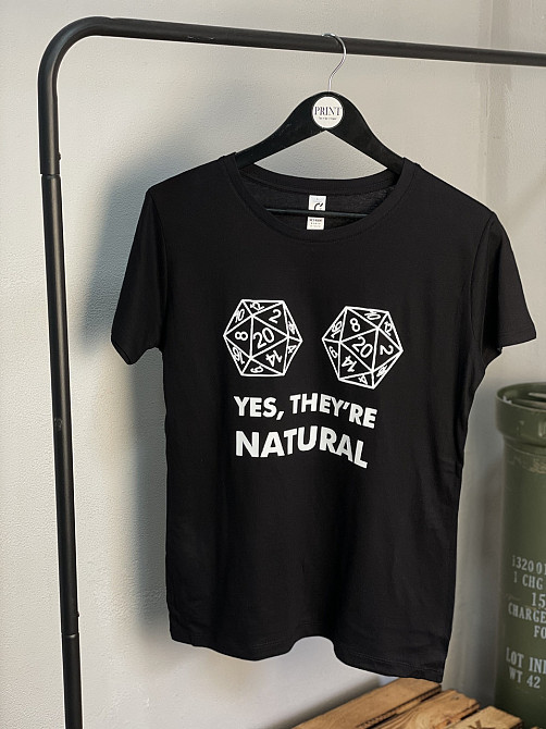 Футболка жіноча "Yes, they're natural" Чернівці - фото 1