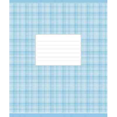 Зошит Школярик Блакитна шотландка 24 аркуша клітинка (024-2578K) Вінниця