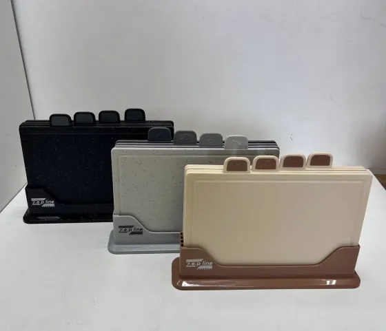 Кухонный набор досок Zepline ZP-00220 5 предметов с подставкой серый Коломия