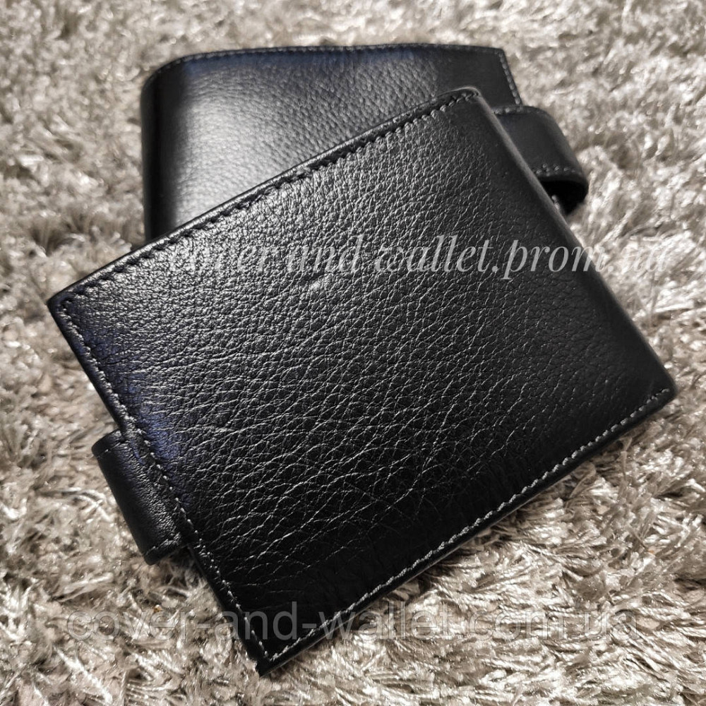 Компактний чоловічий гаманець на магнітній застібці MD Leather Київ - фото 3