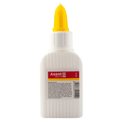 Клей Delta by Axent White glue, PVA, 50 мл, cap dispenser (D7121) Вінниця - фото 1