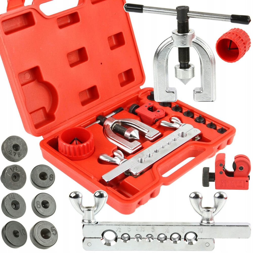 Набір для вальцювання та розвальцювання труб або трубок 11 елементів у кейсі Mar-Pol (M57751) Нововолинськ - фото 1