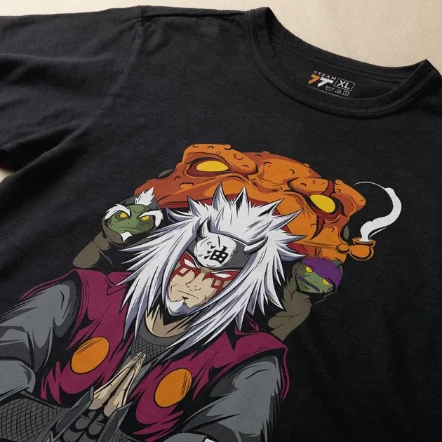 Футболка для підлітка хлопчика з принтом Наруто Джирайя Сенсей Розмір 160 Anime10149 Дніпро - фото 3
