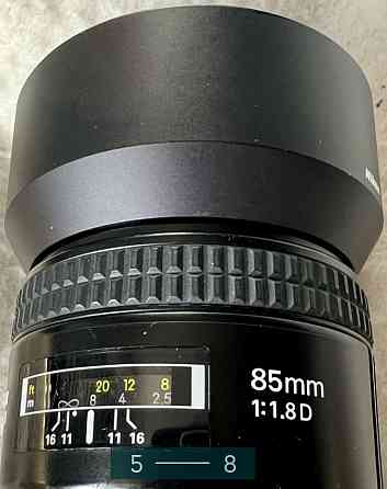 Объектив Nikkor AF 85mm f1.8D Київ
