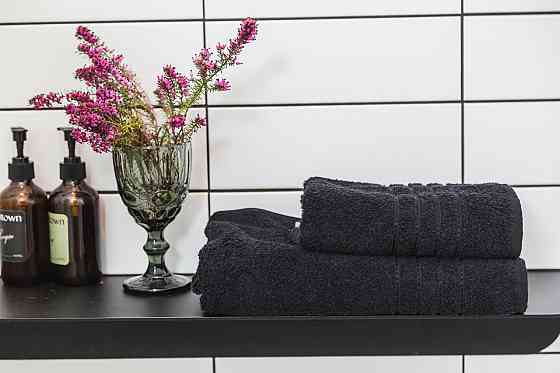 Ecotton Рушник Ecotton 50х90 см махровий високої щільності 420 г/м² чорний Black Коломыя