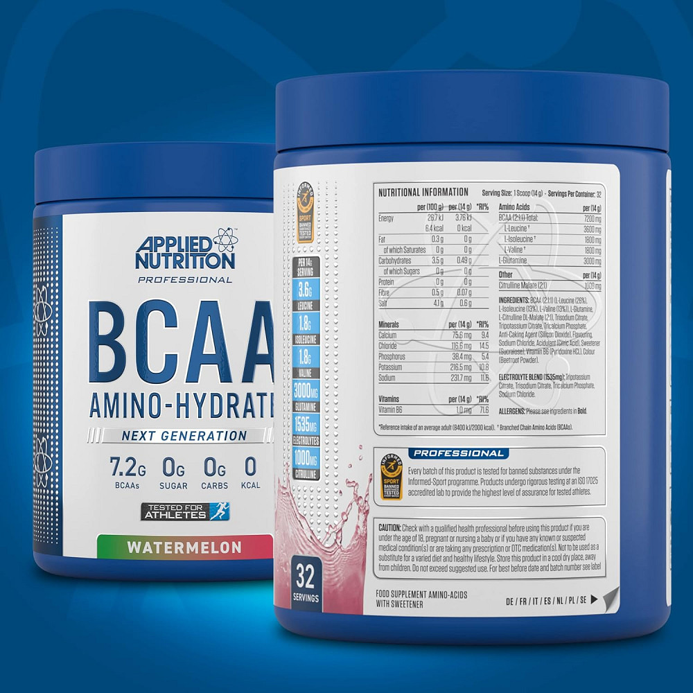 Комплекс амінокислот Applied Nutrition BCAA Powder Amino Hydrate (450g - 32 Servings) (Watermelon) Луцьк - фото 2