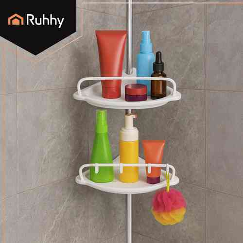 Полиця регульована для душу кутова 240-310 см 4 рівні Ruhhy (26639) Нововолинськ