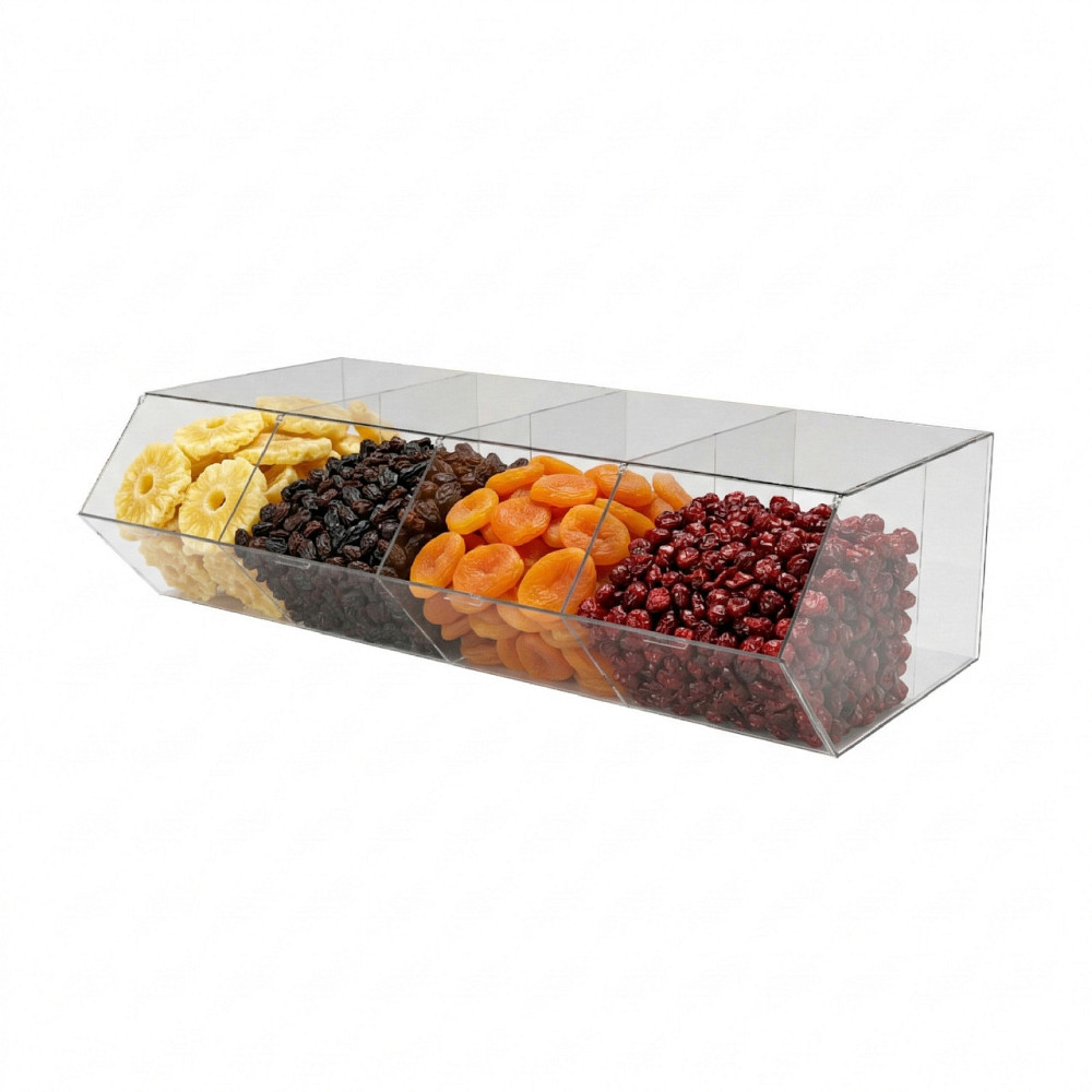 Диспенсер  EKOSTAR для конфет сухофруктов 4 ячейки Киев - изображение 1