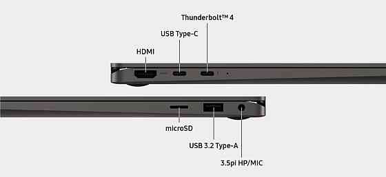 Ноутбук Samsung Galaxy Book3 360 NP750QFG Intel Core i7-1360P 16/512GB SSD графіт (непомітний нюанс скла дисплея) Миколаїв