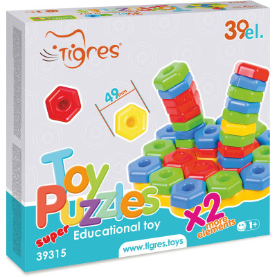Развивающая игрушка Tigres Игропазлы SUPER, 39 элемента (39315) Винница - изображение 2
