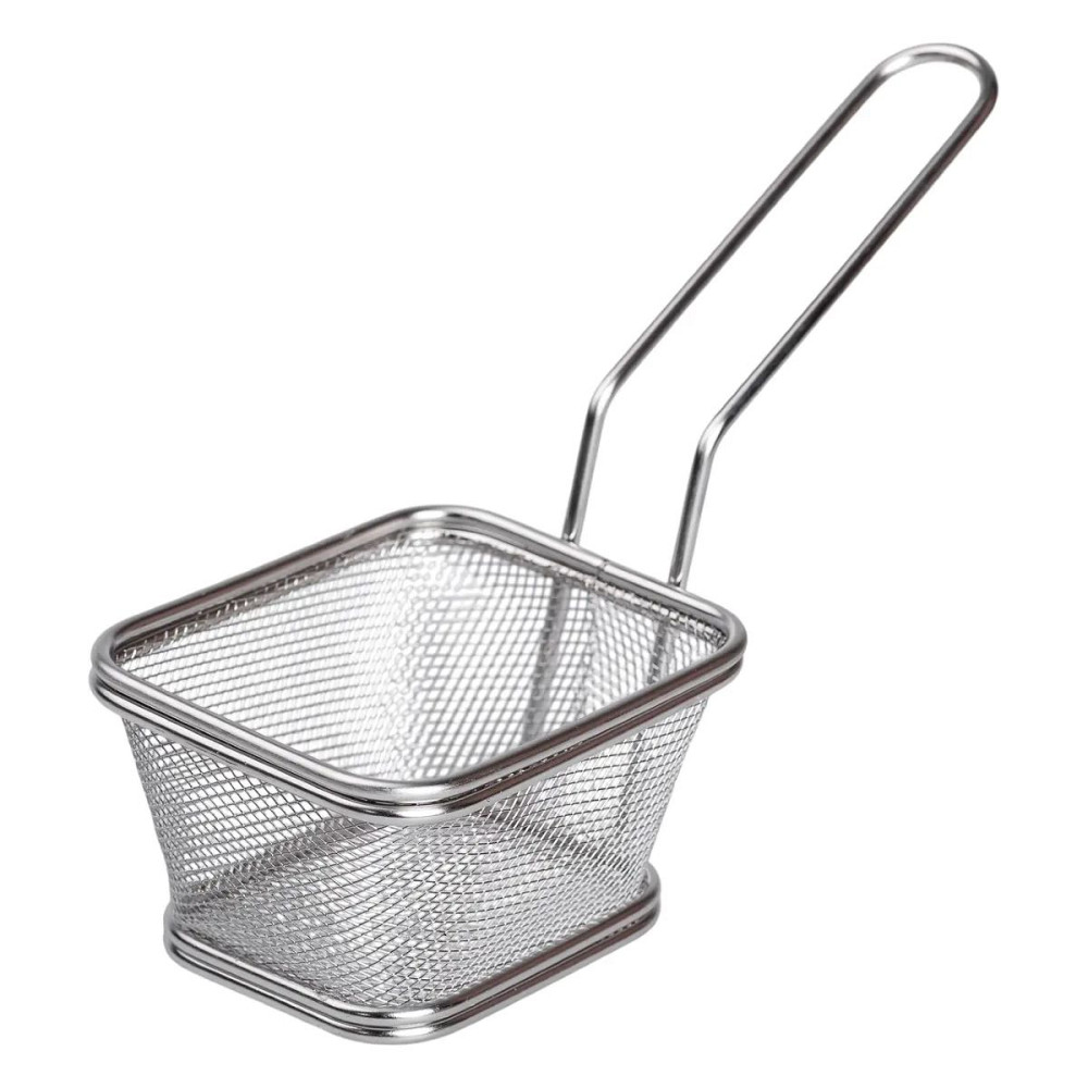 Zhongjing Корзина сервировочная для подачи фри и снеков 10.5х9х5.5 см нержавеющая сталь HP-19-3 Киев - изображение 1