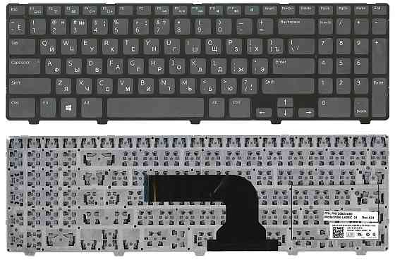 Клавиатура для ноутбука Dell Inspiron (3521, 5521, 3537, 5537) Black, (Black Frame), RU Вінниця
