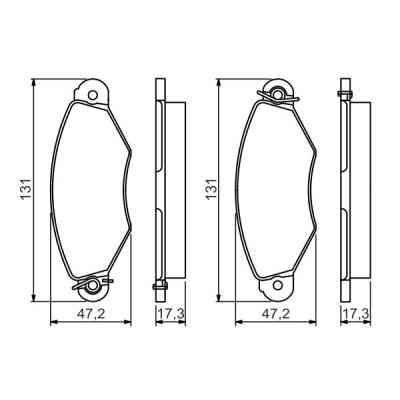 Гальмівні колодки Bosch 0 986 495 235 Вінниця
