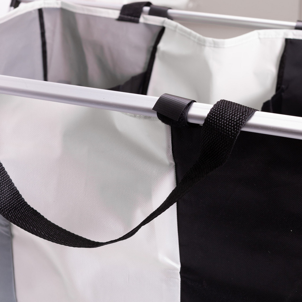 Yiwu Кошик-органайзер для білизни на каркасі 95 (л) на 3 відділення HP-41-4 Київ - фото 8