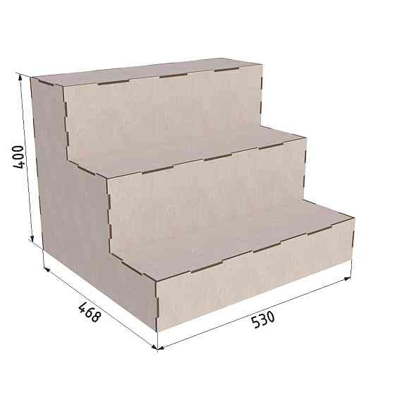 Підставка EKOSTAR під квіти із фанери 530х468х400 Київ