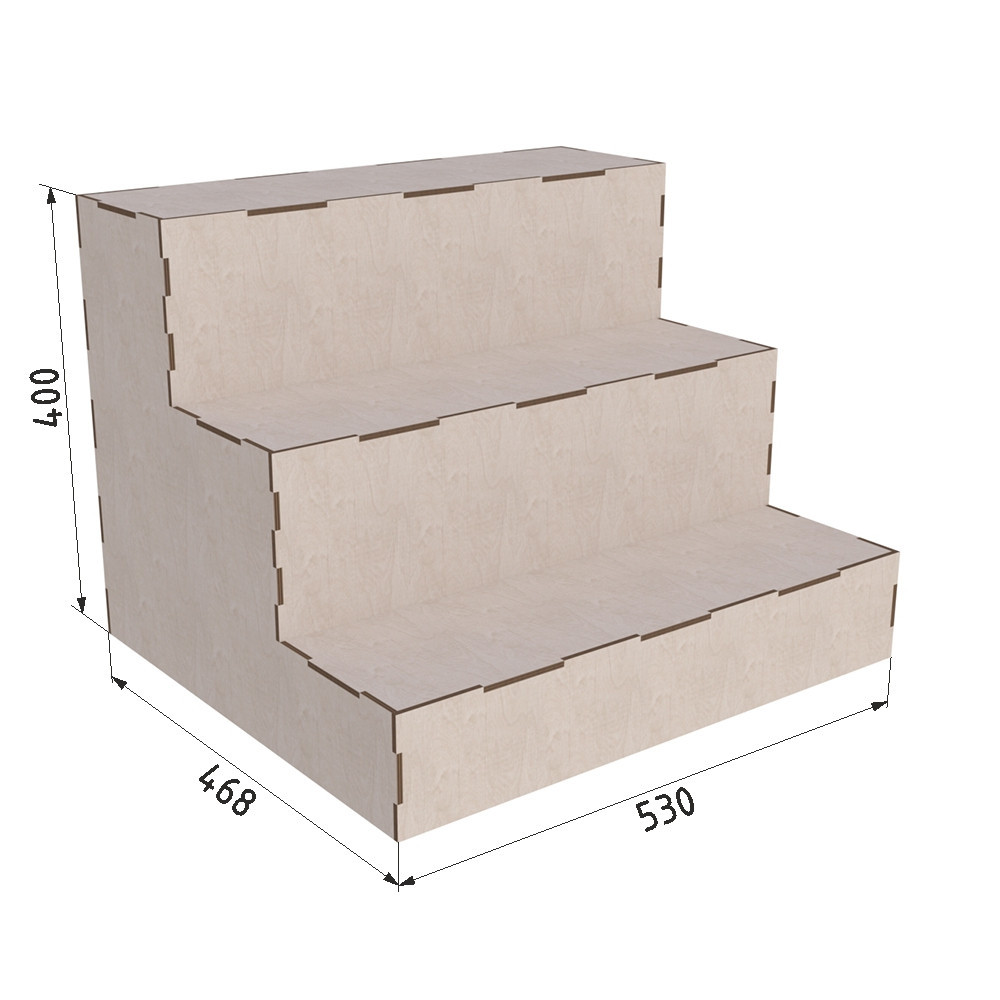 Підставка EKOSTAR під квіти із фанери 530х468х400 Київ - фото 3