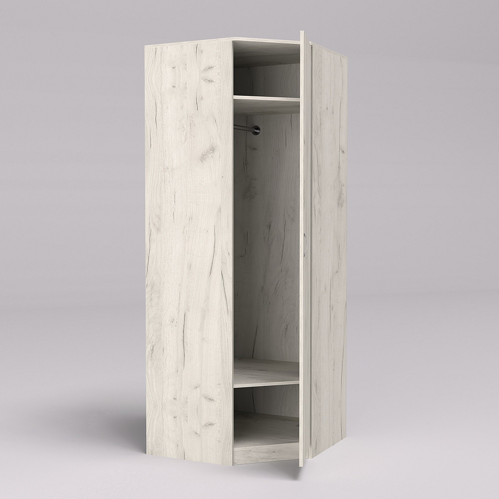 Тумба офисная F-2 угловая, Дуб Крафт Білий, 800/800/2100 Львов - изображение 2