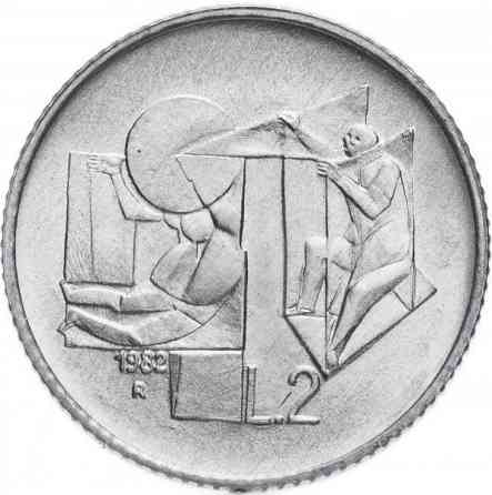 Монета 2 літри. 1983 рік, Сан-Маріно.UNC Полтава