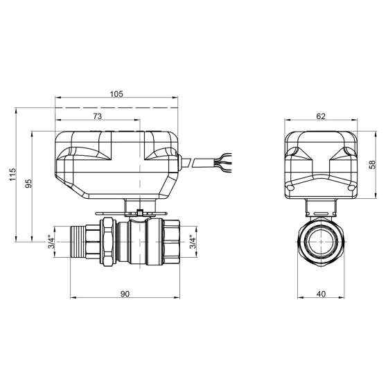 Кран кульовий зонний Icma 3/4" No341 Київ