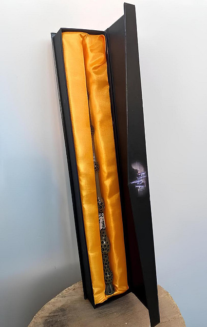 Бузинна паличка Дамблдора 1:1 RESTEQ у подарунковій коробці Гаррі Поттер чарівна колекційна Київ - фото 7