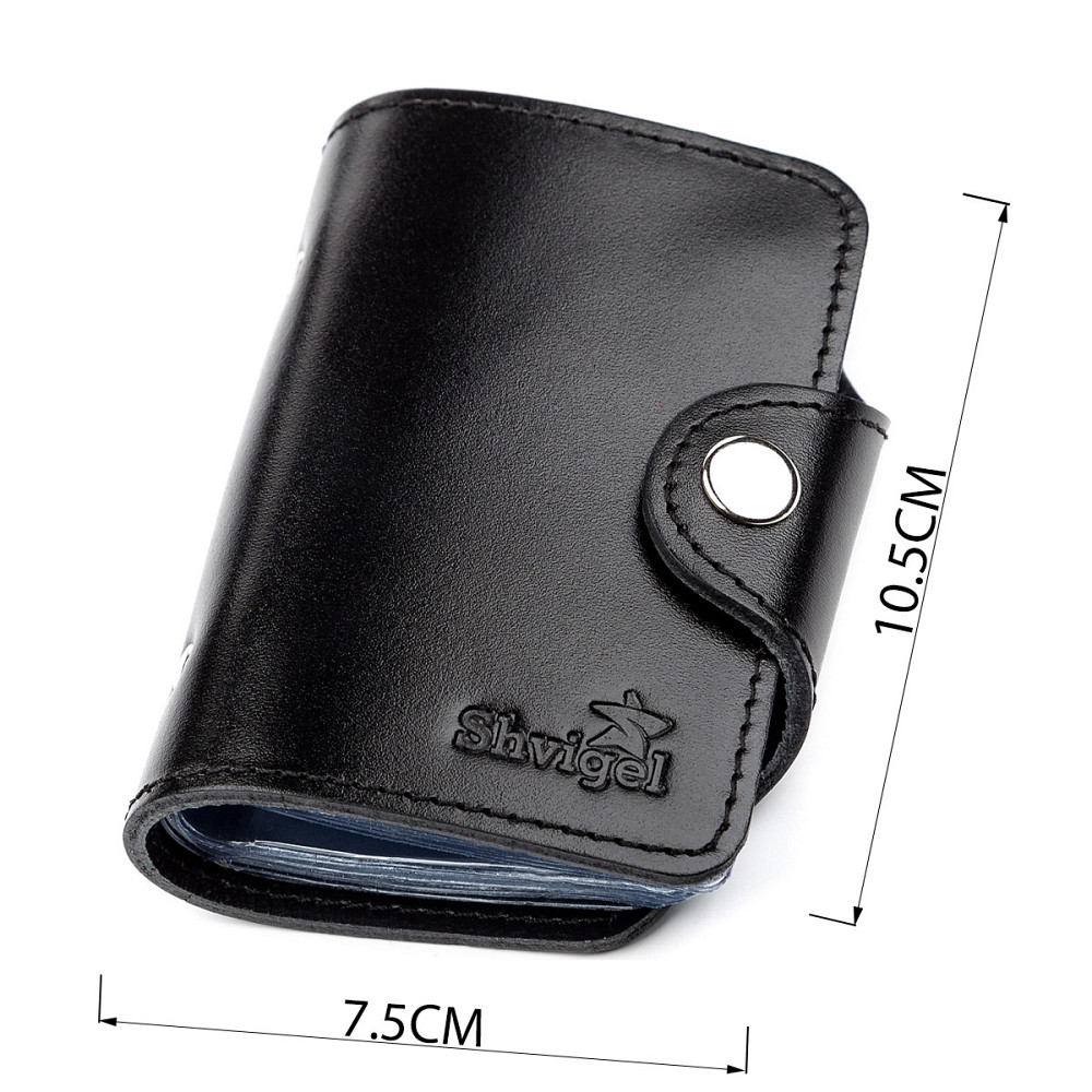 Холдер вертикальный кожаный Черный (SHVIGEL) Киев - изображение 1