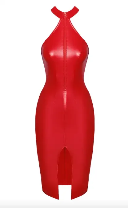 Сукня Noir Handmade F354 Red powerwetlook dress - XL Львів - фото 7