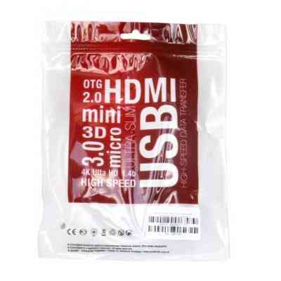 Кабель мультимедийный DisplayPort M to HDMI M 2.0m 4K Extradigital (KBH1747) Винница